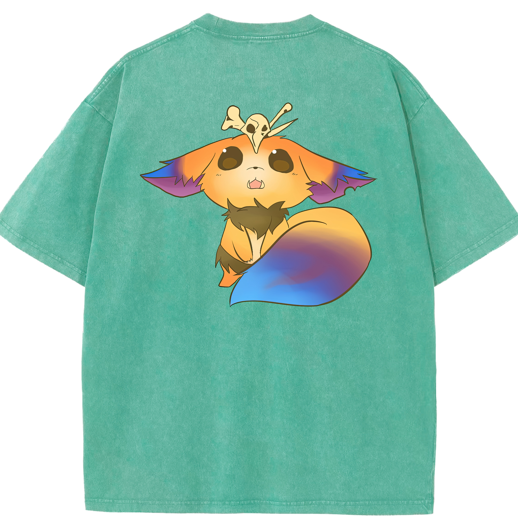 リーグ・オブ・レジェンド League of Legends LOL 綿100% ヴィンテージ風 半袖Tシャツ（背面プリント）